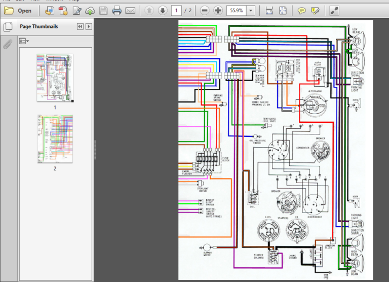 1969 Firebird Wiring Diagram Color Code