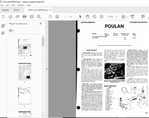 Poulan Chainsaw Repair Service Manual - PDF DOWNLOAD