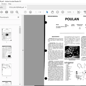 Poulan Chainsaw Repair Service Manual - PDF DOWNLOAD