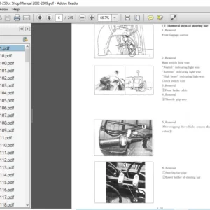 Roketa JS250 ATV 10 250cc Shop Manual 2002 - 2009 - PDF DOWNLOAD