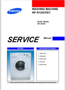 Samsung Wf b1061 Wf b1262 Service Manual Repair Guide - PDF Download