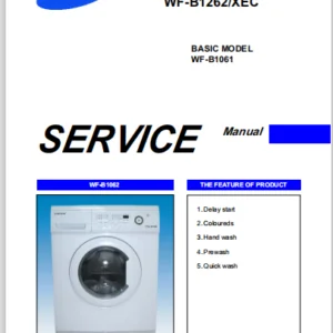 Samsung Wf b1061 Wf b1262 Service Manual Repair Guide  - PDF Download