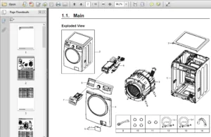 Samsung WF350ANW WF350ANR WF330ANW WF330ANB Service Manual & Repair Guide - PDF Download