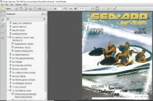Sea doo Sportster 1800 1998 2000 Factory Service Repair Manual Download