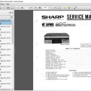 Sharp Rp 107/117  Service Repair Manual - PDF Download