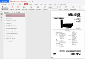 Sony Dsr20/20p RMT-DS20  Workshop Repair Manual - PDF Download