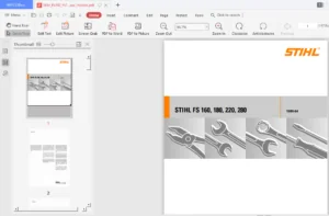 Stihl Fs160 Fs180 Fs220 Fs280 Workshop Manual - PDF DOWNLOAD