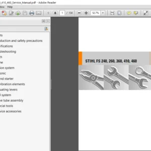 Stihl Fs240 260 360 410 460 Service Manual - PDF Download