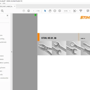 Stihl Hs81 Hs86 Service Repair Manual - PDF Download