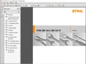 Stihl Ms150c Service Manual - PDF Download