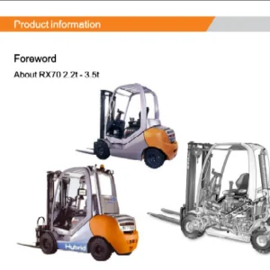Still Diesel Lpg Forklift Truck Type Rx70 22 Rx70 25 Rx70 30 Rx70 35 7321 7330 Service Manual - PDF DOWNLOAD