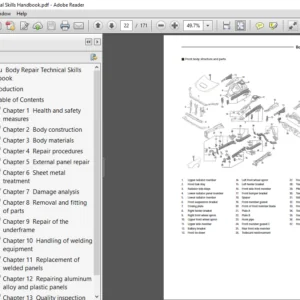 Subaru Body Technical Skills Handbook Service Repair Manual - PDF Download