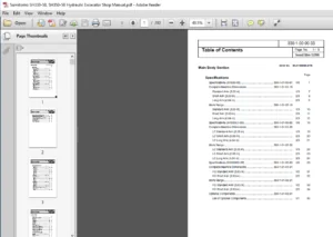 Sumitomo SH330-5B, SH350-5B Hydraulic Excavator Shop Manual - PDF DOWNLOAD