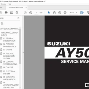 Suzuki Katana AY50 Scooter Shop Manual 1997 - 2014 - PDF DOWNLOAD