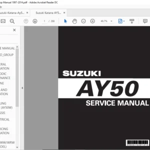 Suzuki Katana AY50 Scooter Shop Manual 1997 - 2014 - PDF DOWNLOAD