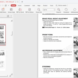 1995-2004 Suzuki RM250 Service Repair Manual - PDF Download