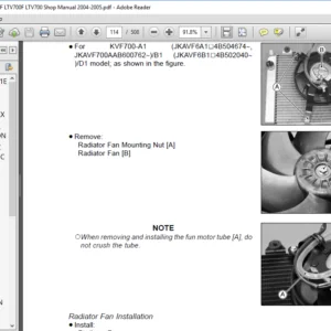 Suzuki Twin Peaks 700 LT V700F LTV700F LTV700 Shop Manual 2004 - 2005 - PDF DOWNLOAD
