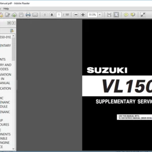 Suzuki VL1500 Intruder & Boulevard C90 Shop Manual 1998 - 2009 - PDF DOWNLOAD