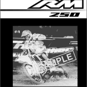 2004 Suzuki Rm 250 Service Repair Manual - PDF Download