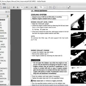 Suzuki Sv650 1999 - 2002 Service Repair Manual Parts Improved - PDF DOWNLOAD