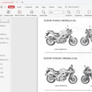 Suzuki Sv650s k3 k4 k5 k6 Service Manual 2003 - PDF DOWNLOAD