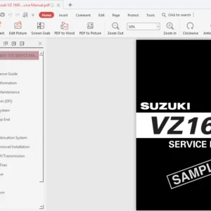 Suzuki Vz1600 K4-5 2004-2005 Service Repair Manual - PDF DOWNLOAD