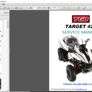 TGB Target 400 425 ATV Shop Manual - PDF DOWNLOAD