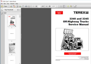 Terex 3340 & 3345 Off Highway Truck Shop Manual - PDF DOWNLOAD