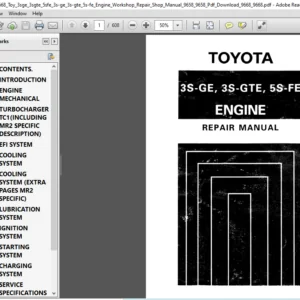 TOY 3SGE 3SGTE 5SFE 3S-GE 3S-GTE 5S-FE ENGINE SERVICE REPAIR MANUAL - PDF Download