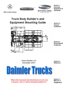 Truck Body Builders and Equipment Mounting Guide  MERCEDES FREIGHTLINER STERLING TRUCKS - PDF Download