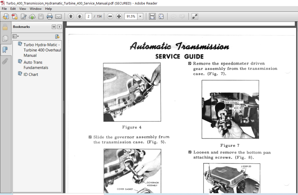 Turbo 400 Transmission Hydramatic Turbine 400 Service Manual - PDF Download ~ HeyDownloads