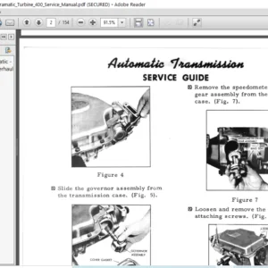 Turbo 400 Transmission Hydramatic Turbine 400 Service Manual - PDF Download