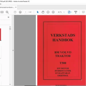 Verkstadshandbok Volvo Bm T500 - PDF DOWNLOAD