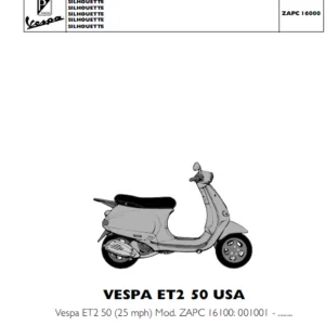Vespa Et2 50 Usa Replacement Parts Manual 2000-2005 - PDF Download