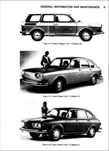 Volkswagen Fastback Squareback Shop Manual 1970 - 1974 - PDF DOWNLOAD