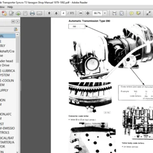 Volkswagen VW Kombi Transporter Syncro T3 Vanagon Shop Manual 1979 - 1992 - PDF DOWNLOAD