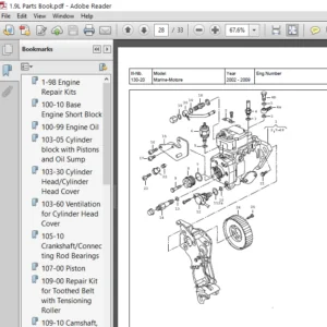 Volkswagen Sdi And Tdi 1.9l 4 Cylinder Diesel Marine Engine Service Repair Factory Manual Instant - PDF DOWNLOAD