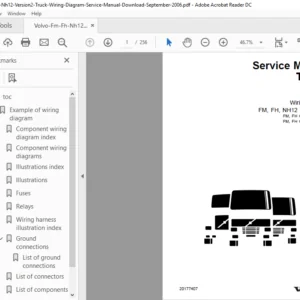 Volvo Fm Fh Nh12 Version 2 Truck Wiring Diagram Service Manual - PDF Download