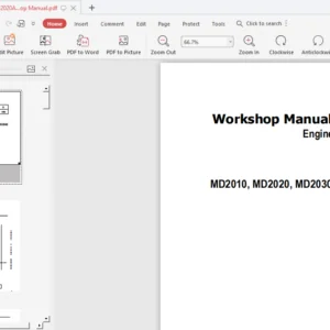 Volvo Md2020a Md2020b Md2020c Marine Engine Service Repair Manual - PDF Download