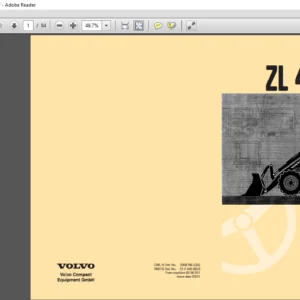 Volvo ZL 402 Series C Tractor Operators Manual - PDF DOWNLOAD