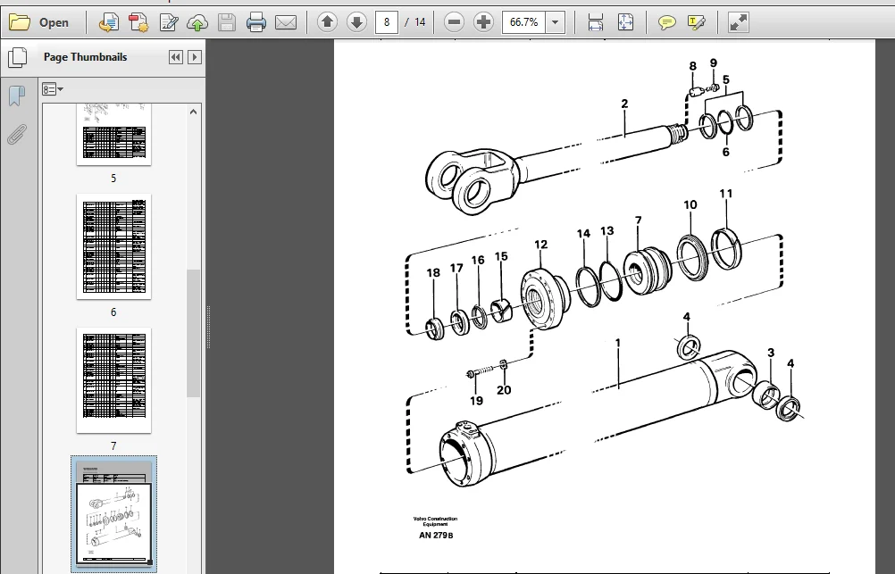 Volvo Bm L90c Wheel Loader Service Parts Catalogue Manual - PDF Download - Image 3