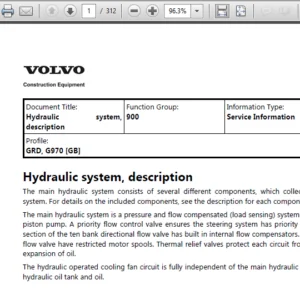 Volvo G970 Motor Grader Full Service Repair Manual - PDF DOWNLOAD