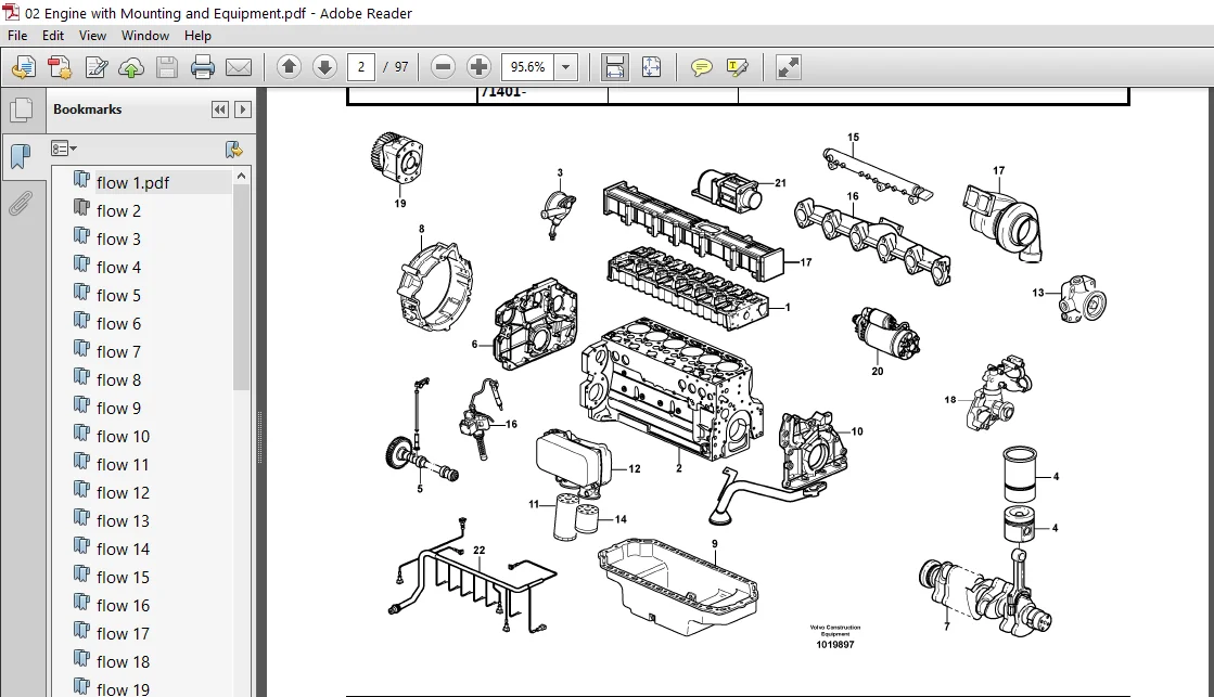 Volvo L120e Wheel Loader Service Parts Catalogue Manual Instant Download Sn 19804 And Up - Image 3