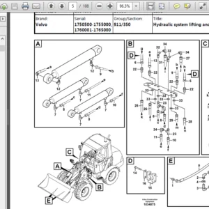 Volvo L25b Compact Wheel Loader Service Parts Catalogue Manual - PDF Download