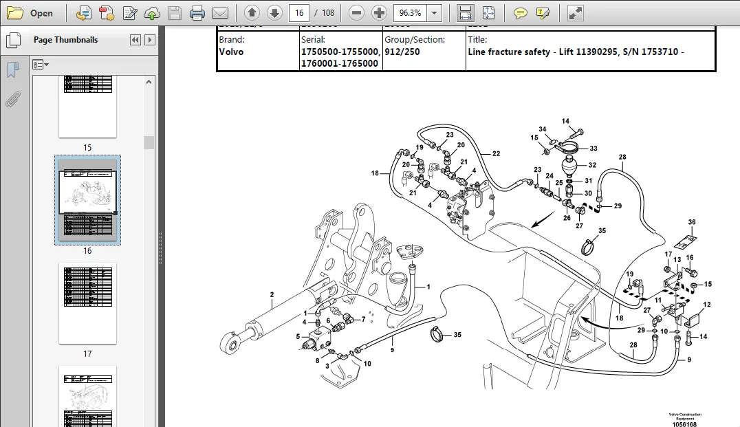 Volvo L25b Compact Wheel Loader Service Parts Catalogue Manual - PDF Download - Image 4