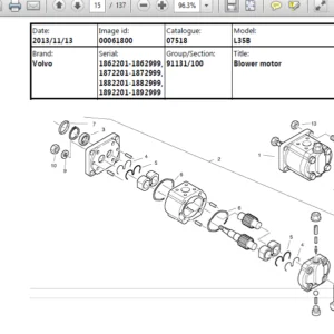 Volvo L35b Compact Wheel Loader Service Parts Catalogue Manual - PDF Download