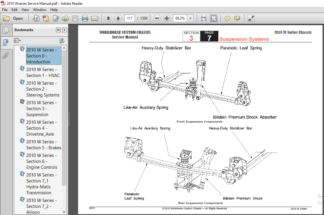 Workhorse W Series Truck Shop Manual 10 12 Pdf Download Heydownloads Manual Downloads