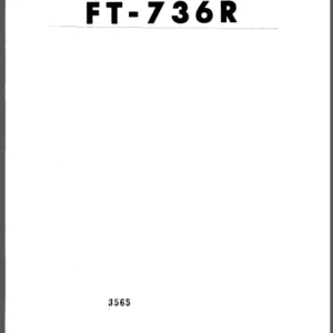 Yaesu Ft736r Transceiver Service Repair Manual - PDF Download