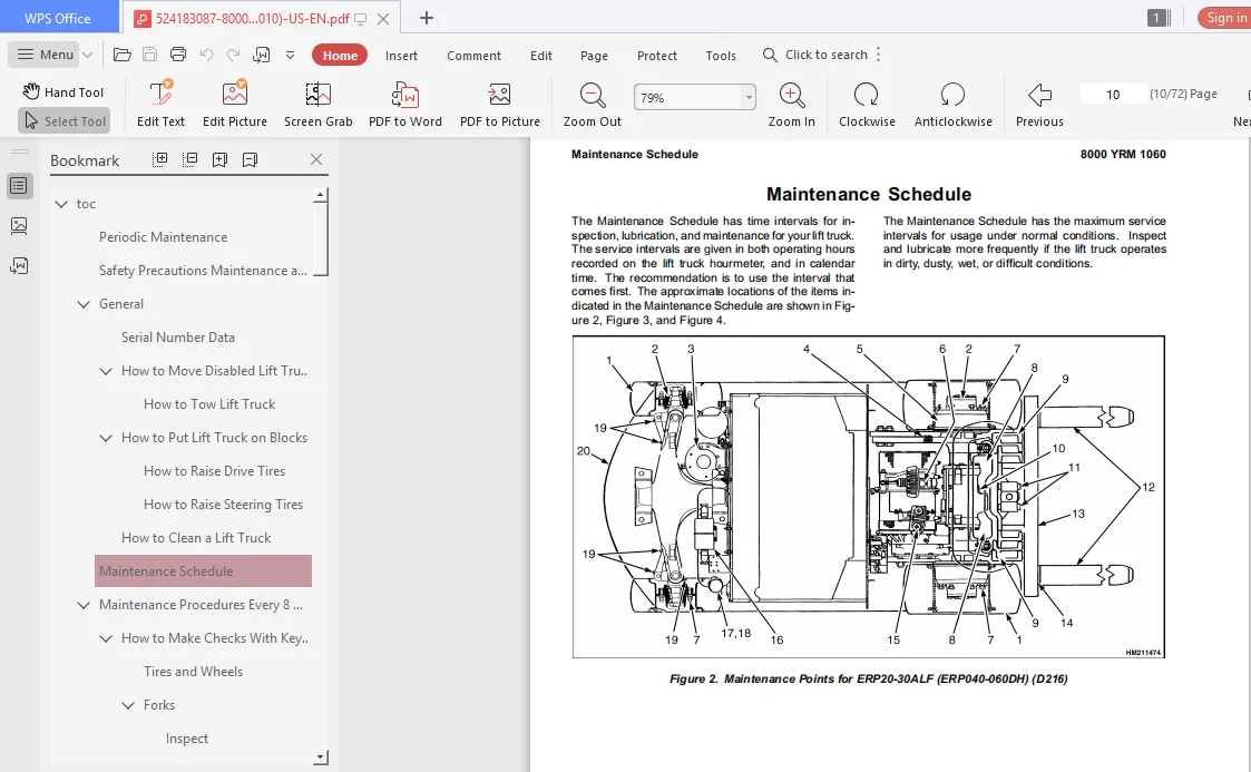 Yale D216 Erp20alf Erp25alf Erp30alf Erp040 060dh Lift Truck Service Repair Manual - PDF DOWNLOAD - Image 3
