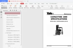 Yale D216 Erp20alf Erp25alf Erp30alf Erp040 060dh Lift Truck Service Repair Manual - PDF DOWNLOAD